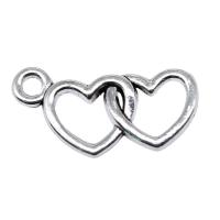 Zinc Alloy Heart Pendants plated vintage & DIY & hollow nickel lead & cadmium free Sold By PC
