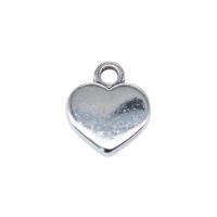 Tibetan Style Heart Pendants, antique silver color plated, vintage & DIY, nickel, lead & cadmium free, 12x10mm, Sold By PC