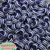 Striped Resin Beads, Round, DIY, more colors for choice, 16mm, Sold By PC