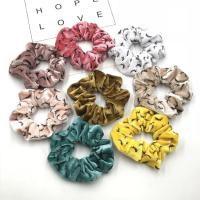 Hair Scrunchies, Velveteen, fashion jewelry & for woman, more colors for choice, 120x40mm, Sold By PC