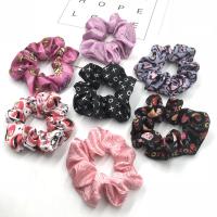 Hair Scrunchies, Satin, fashion jewelry & for woman, more colors for choice, 100x40mm, Sold By PC