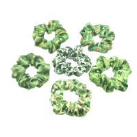 Hair Scrunchies Satin fashion jewelry & for woman green Sold By PC