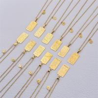 Brass Necklace, gold color plated, Zodiac symbols jewelry & different designs for choice & for woman, golden, nickel, lead & cadmium free, Length:Approx 17.72 Inch, Sold By PC