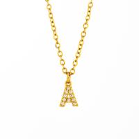 Stainless Steel Jewelry Necklace, 304 Stainless Steel, with 1.97inch extender chain, gold color plated, Adjustable & different styles for choice & for woman & with rhinestone, golden, 11x6mm, Length:Approx 15.75 Inch, Sold By PC