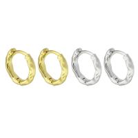 Brass Huggie Hoop Earring, plated, fashion jewelry & for woman, more colors for choice, 3.50x15x15mm, Sold By Pair