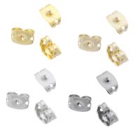 Brass Ear Nut Component, plated, fashion jewelry & DIY, more colors for choice, 6x4x3mm, Sold By PC