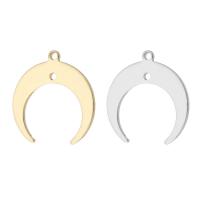 Brass Jewelry Pendants Moon plated fashion jewelry & DIY Approx 1mm Sold By PC