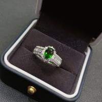 Rhinestone палец кольцо, Латунь, покрытый платиной, регулируемый & Женский & со стразами, размер:6-8, продается PC