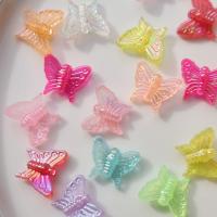 Mobile Phone DIY Decoration, Resin, Butterfly, more colors for choice, 8x10mm, Sold By PC