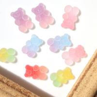 Mobile Phone DIY Decoration, Resin, Bear, more colors for choice, 11x19mm, 5PCs/Bag, Sold By Bag