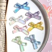 Mobile Phone DIY Decoration, Resin, Bowknot, more colors for choice, 22x33mm, Sold By PC