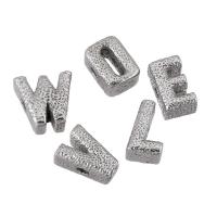 Stainless Steel Beads 316 Stainless Steel Alphabet Letter DIY original color Approx 1mm Sold By PC