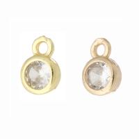 Cubic Zirconia Brass Pendants plated fashion jewelry & DIY & micro pave cubic zirconia Approx 1mm Sold By PC
