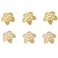 Brass Bead Cap, plated, fashion jewelry & DIY, more colors for choice, 8.50x8x3mm, Sold By PC