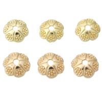 Brass Χάντρα Cap, Ορείχαλκος, επιχρυσωμένο, κοσμήματα μόδας & DIY, περισσότερα χρώματα για την επιλογή, 6x6x2mm, Sold Με PC