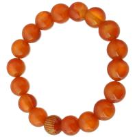 Gemstone Armbånd, Ædelsten, Naturligt & mode smykker & for kvinde, appelsin, 12x12x12mm, Solgt Per 8 inch Strand
