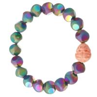 Resin Bracelets 316 Stainless Steel with Resin colorful plated fashion jewelry & for woman multi-colored Sold Per 7 Inch Strand