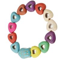 Bracelets de pierres précieuses, pierre gemme, bijoux de mode & pour femme, multicolore, 20x14.50x8.50mm, Vendu par 7 pouce brin