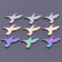 Stainless Steel Animal Pendants, 304 Stainless Steel, Bird, Vacuum Ion Plating, DIY, more colors for choice, 16x12mm, Sold By PC
