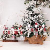 madeira Decoração da Árvore de Natal, feito à mão, Vario tipos a sua escolha, 210x4x160mm, vendido por PC