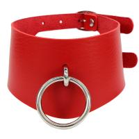 Fashion Choker Necklace PU Leather with 304 Stainless Steel & Zinc Alloy plated Length Adjustable & fashion jewelry & for woman 70mm Length Approx 40 cm Sold By PC