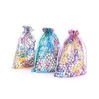 Ювелирный мешок, органза, разный размер для выбора, Много цветов для выбора, 100/сумка, продается сумка