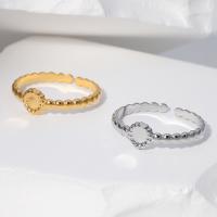 Rustfrit stål fingre Ringe, 304 rustfrit stål, mode smykker & forskellig størrelse for valg & for kvinde, flere farver til valg, Solgt af PC