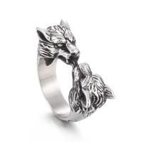 Палец кольцо из нержавеющей стали, Нержавеющая сталь 316, ювелирные изделия моды & разный размер для выбора & Мужский, 12mm, продается PC