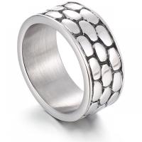 Rustfrit stål fingre Ringe, 316L Stainless Steel, mode smykker & forskellig størrelse for valg & for mennesket, 9mm, Solgt af PC