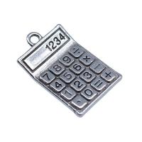 Tibetan Style Pendants, Calculator, antique silver color plated, DIY, nickel, lead & cadmium free, 15x24mm, Sold By PC