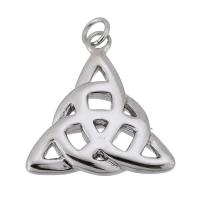 Stainless Steel Pendants, 316 Stainless Steel, Triangle, DIY & hollow, original color, 24x27x4mm, Sold By PC
