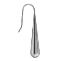 Stainless Steel Hook Earwire, 304 Stainless Steel, for woman, original color, 11x30x5mm,0.8mm, Sold By Pair