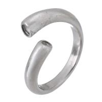 Anel de dedo de aço inoxidável, Aço inoxidável 316, joias de moda & para mulher, cor original, 4.5mm, tamanho:6.5, vendido por PC