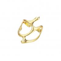 Zinc Alloy Finger Ring gold color plated fashion jewelry & for woman & hollow nickel lead & cadmium free 5.6cm Sold By PC