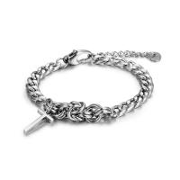 Titanium Steel Bracelet & Bangle polished fashion jewelry & Unisex original color Sold By PC