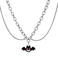 Titanium Steel Necklace Bat polished Halloween Design & fashion jewelry & Unisex original color 27.90mm Sold By PC