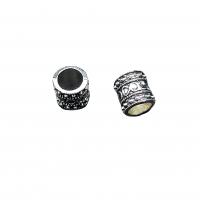 Zinc Alloy Jewelry Beads Column antique silver color plated vintage & DIY nickel lead & cadmium free Approx Sold By Bag