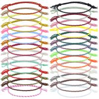 Bijoux bracelets de mode, Fil de coton, Style bohème & unisexe & réglable, plus de couleurs à choisir, Longueur:Environ 7-27 cm, Vendu par PC