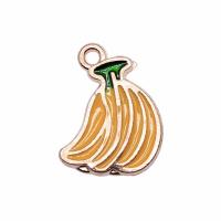 Tibetan Style Enamel Pendants, Fruit, KC gold color plated, DIY & different styles for choice, more colors for choice, nickel, lead & cadmium free, Sold By PC
