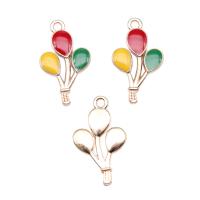 Tibetan Style Enamel Pendants, Balloon, KC gold color plated, DIY, nickel, lead & cadmium free, 23x14mm, Sold By PC