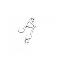 Zinc Alloy Pendants Music Note antique silver color plated DIY nickel lead & cadmium free Approx 1.5mm Approx Sold By Bag