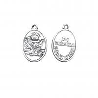 Zinc Alloy Pendants Oval antique silver color plated vintage & DIY nickel lead & cadmium free Approx Sold By Bag