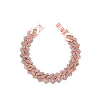 Rhinestone Bracelet Zinc Alloy fashion jewelry & Unisex & with rhinestone nickel lead & cadmium free Sold By PC
