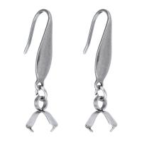 304 Stainless Steel Earring Hook, machine polishing & for woman, original color, 4*20.5mm,31mm,9*9mm, Sold By PC