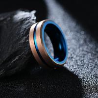 Tungsten ocelový kroužek pro muže, Wolframu ocelové, á, módní šperky & různé velikosti pro výběr, 8mm, Prodáno By PC
