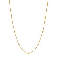 Rustfrit stål smykker halskæde, 304 rustfrit stål, mode smykker & for kvinde, gylden, 3mm, Solgt Per Ca. 15.75 inch Strand
