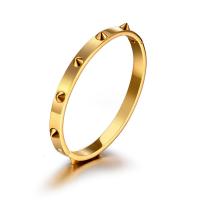 Bracelet en acier inoxydable, Acier titane, bijoux de mode & pour femme, doré, 5.80mm, Diamètre intérieur:Environ 63mm, Vendu par PC