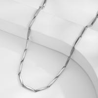 Edelstahl Schmuck Halskette, 304 Edelstahl, mit Verlängerungskettchen von 2.36inch, Modeschmuck & unisex, keine, Länge:ca. 16.14 ZollInch, verkauft von PC