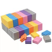 Nail File, Sponge, Mini, more colors for choice, 35x25x12mm, 50PCs/Bag, Sold By Bag