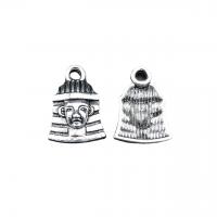 Tibetan Style Pendants, antique silver color plated, vintage & DIY, nickel, lead & cadmium free, 16x11mm, Approx 100PCs/Bag, Sold By Bag